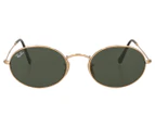 Ray-Ban Oval Flat Lenses RB3547N Sunglasses - Gold/Green