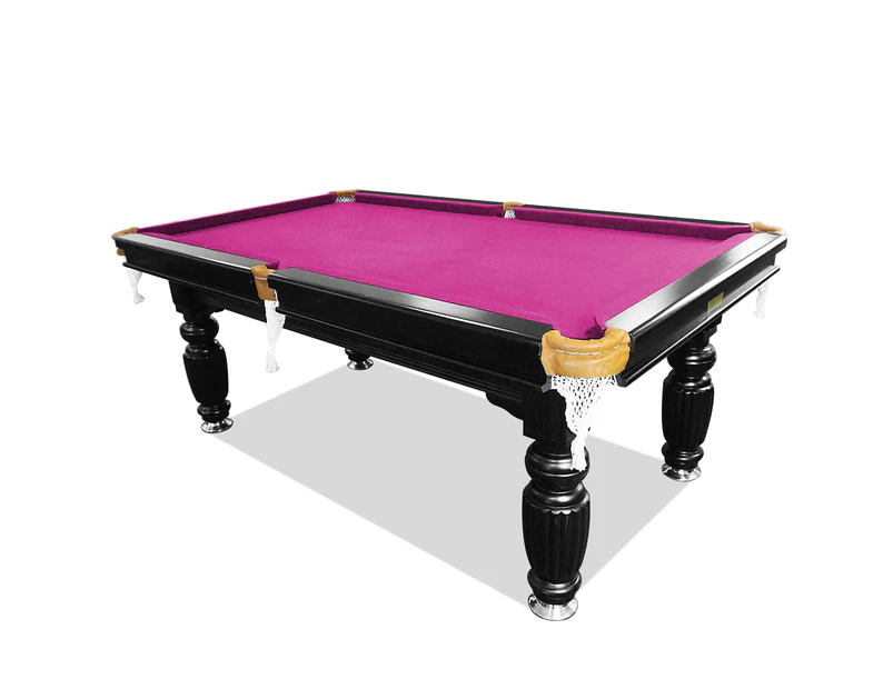 New!7FT Luxury Pink Felt Slate Pool/Billards/Snooker Table