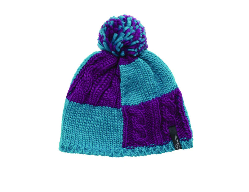 Dare 2B Childrens/Girls Reverie Knitted Beanie Hat (Blue/Purple) - RG1665