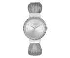 GUESS Women's 36mm Chiffon Mesh Watch - Silver