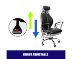 Ergonomic Office Chair Seat Adjustable Height Head Rest PU Leather German Design