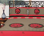 Luxury 250TC 100% Cotton Quilt Doona Duvet Cover Set Shanghai Dragon For Double , Queen Size Bed
