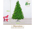 8Ft 240cm Green Xmas Tree