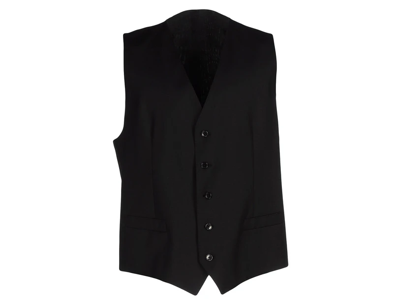 Dolce & Gabbana Men's Woolen Vest - Black