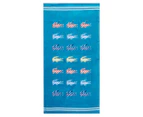 Lacoste 182x91cm Sunny Beach Towel - Turquoise