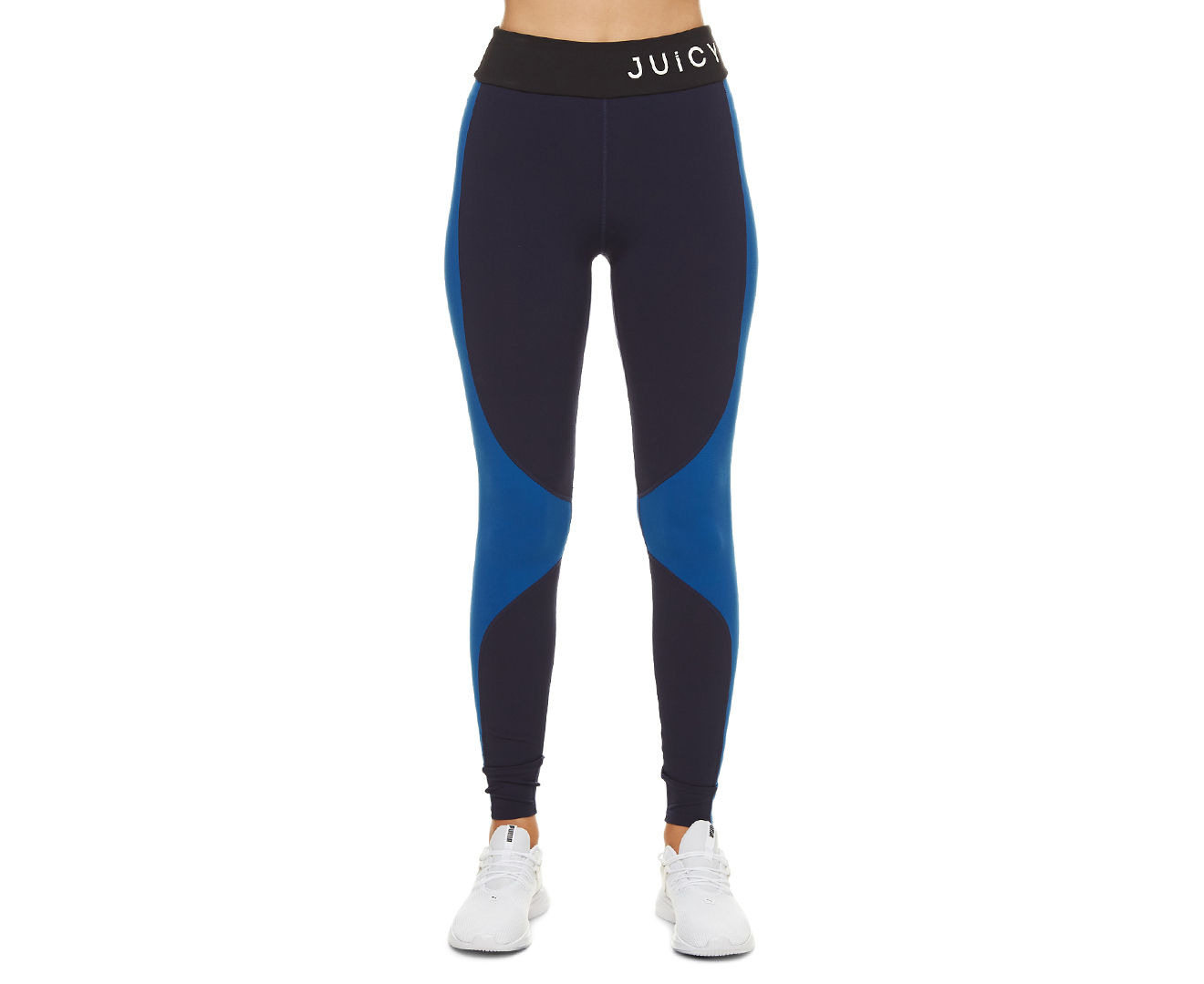 Juicy Couture Sport Women's High Waist Tights / Leggings - Maritime Blue