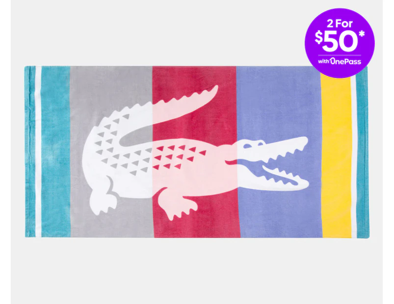 Lacoste Duke Beach Towel - Multi