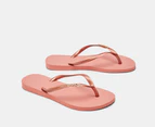 Havaianas Unisex Slim Metallic Thongs - Nude/Rose