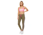 Juicy Couture Sport Women's Mid Rise Tights / Leggings - Dusty Olive