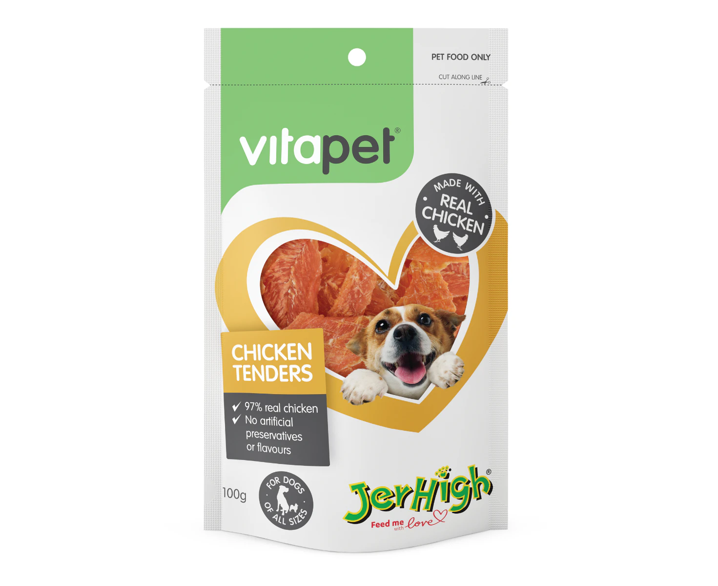 Vitapet Jerhigh Chicken Tenders 100g