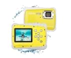 Catzon Kids Waterproof Camera 12MP HD Underwater Camera with 3M Waterproof 2.0 Inch LCD Screen-Yellow 1