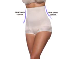 LaSculpte Women's Tummy Control  High Waist Shapewear Brief - Nude
