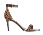 Givenchy Women's Leopard High Heel Sandals - Camel