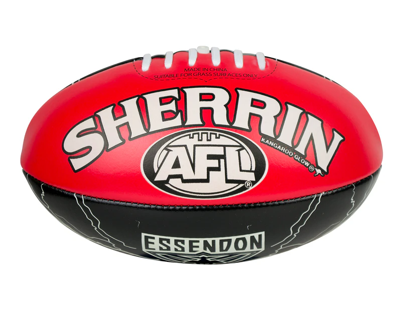 Sherrin AFL Soft Touch Glow Junior Football - Essendon Bombers  