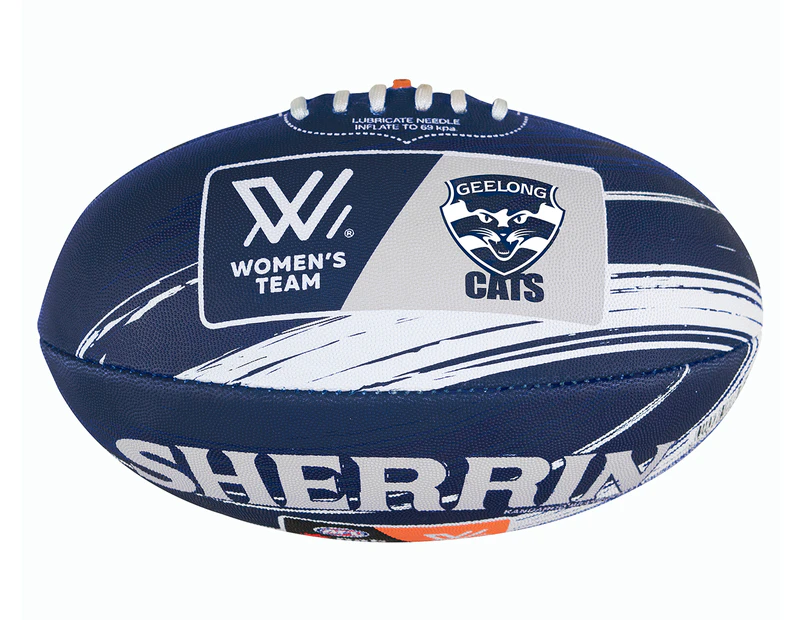 Sherrin AFLW Size 4 Club Football - Geelong Cats 