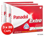 Panadol Extra Optizorb Paracetamol 500mg Pain Relief Caplets 20 Pack
