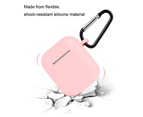 For Apple Airpods 1 & 2 Shockproof Silicon slim Skin Charging case Rubber Cover - Baby Pink
