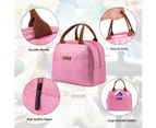 LOKASS Women’s Water-resistant Soft Lunch Bag-Pink