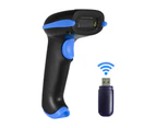 Aibecy 2-in-1 2.4G Wireless Barcode Scanner & USB Wired - Blue