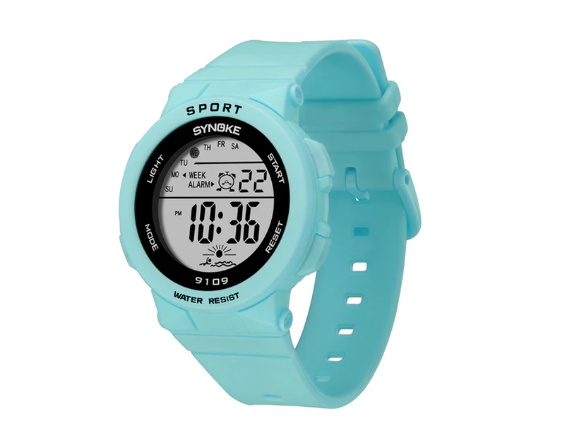 Select Mall Electronic Watch Student Fashion Multifunctional Waterproof Watches - BLUE