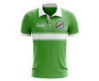 Tanzania Concept Stripe Polo Shirt (Green) - Kids