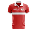 Lebanon Concept Stripe Polo Shirt (Red) - Kids