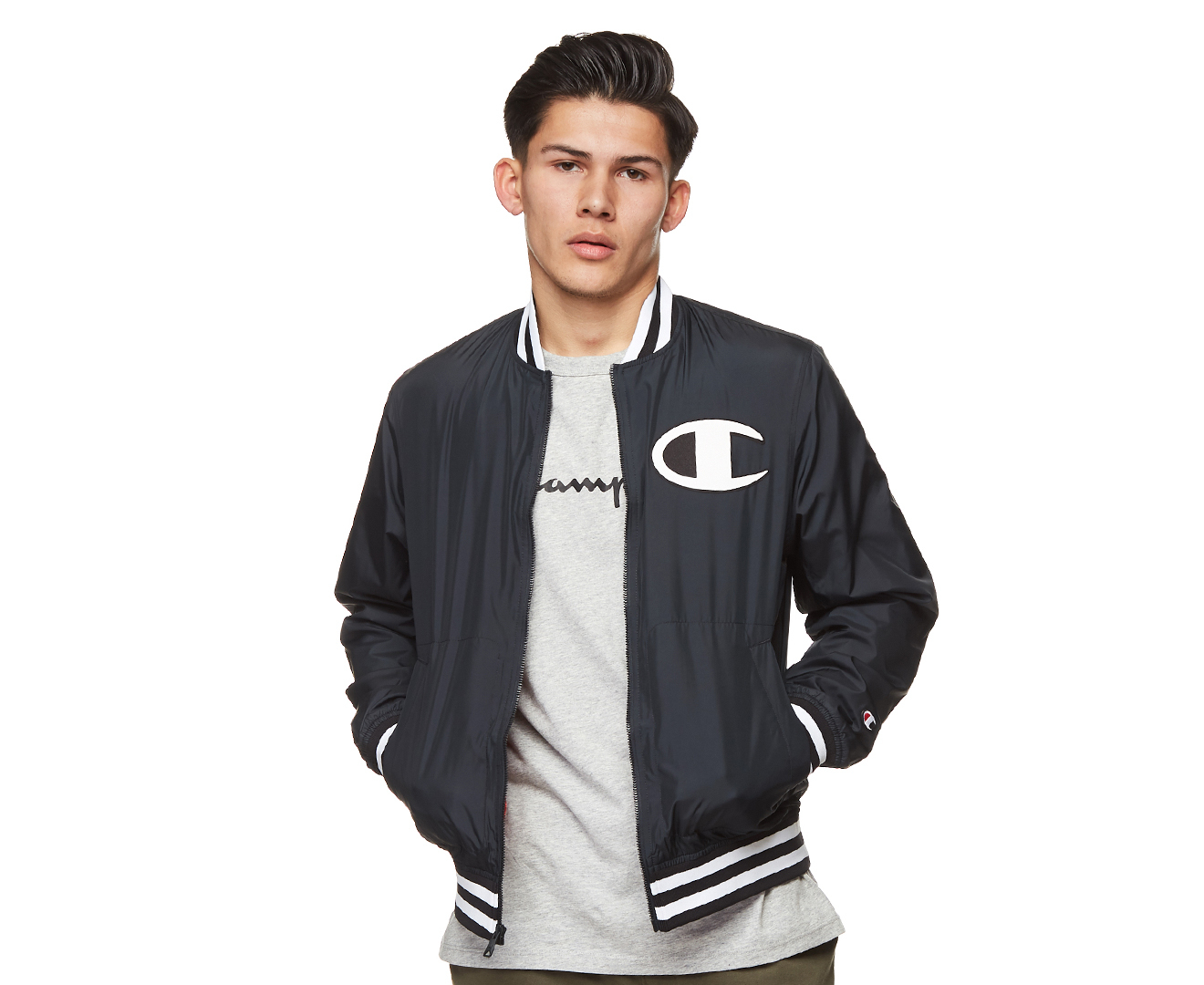 Satin baseball jacket sales champion