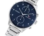 Tommy Hilfiger Men's 44cm Classic Multifunction Stainless Steel Watch - Silver/Blue 2