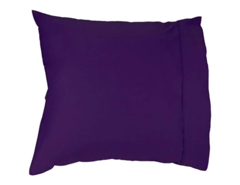 Easy Rest - Soft and Elegant 250TC Pure Cotton Percale Pillow Case (Euro Shape) - Violet
