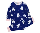 MeMaster - Junior Girls Polar Bear Pyjama Set - Multi-colored - Multi