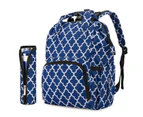 NiceEbag Unisex Waterproof Nappy Bag-Blue Lantern