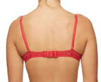 Passionata Women's Let's Play Half Cup Bra - Poppy Red