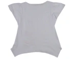 Mirtillo Girls' Butterfly Tee / T-Shirt / Tshirt - White