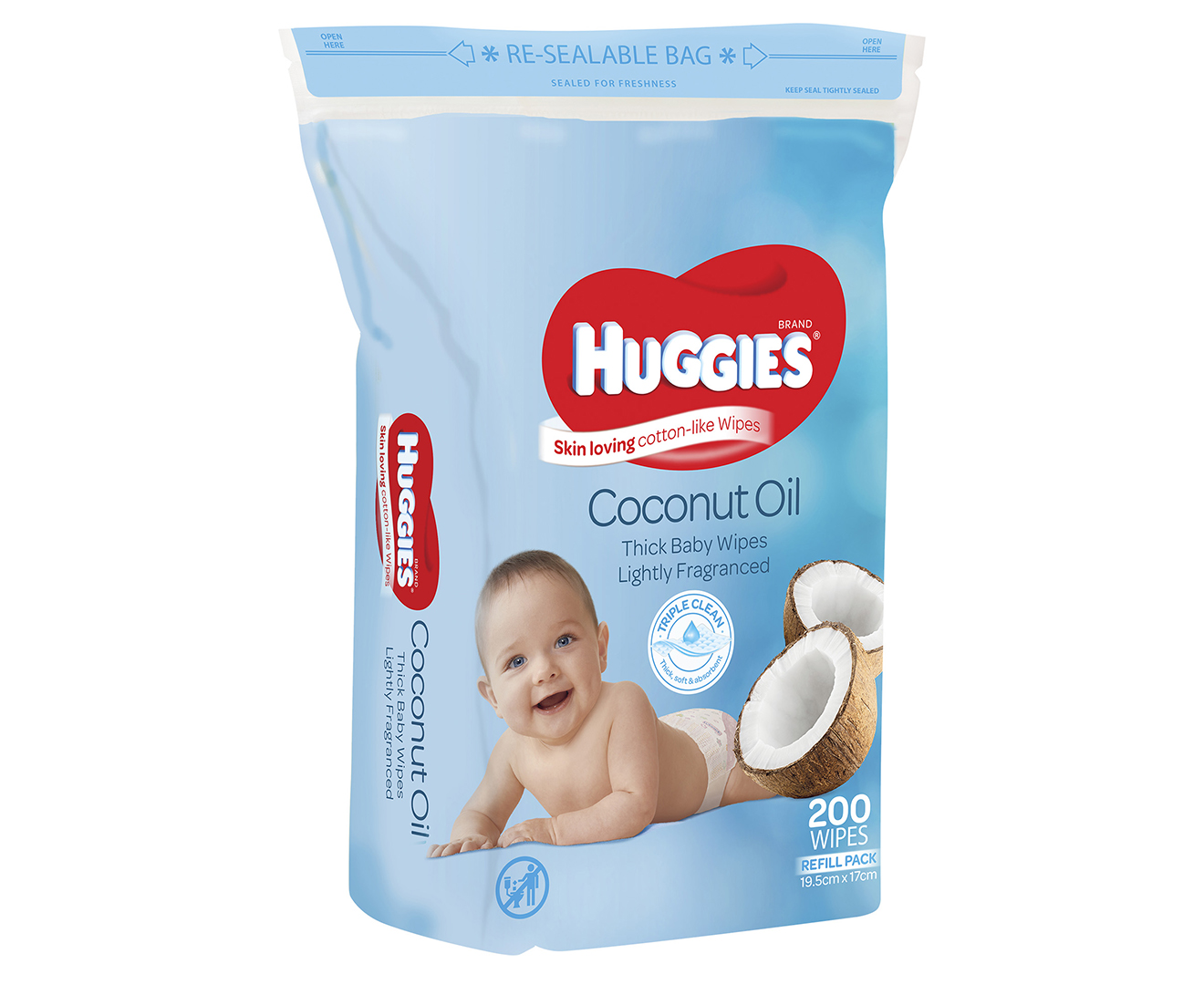 huggies coconut oil wipes