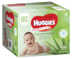 Huggies Thick Baby Wipes Cucumber & Aloe 400-Pack