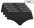 Polo Ralph Lauren Men's Classic Fit Cotton Brief 4-Pack - Black
