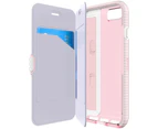 Tech21 Evo FlexShock Wallet Card Folio Case for iPhone 8/7 - Rose Pink