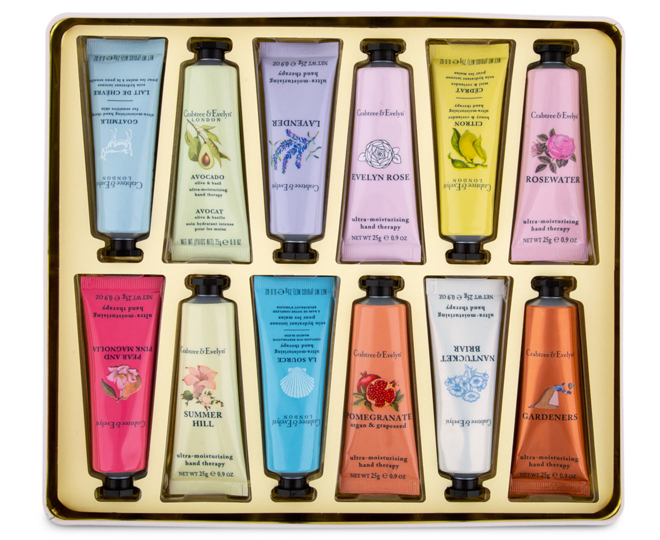 Crabtree And Evelyn Hand Therapy 12 Piece T Set Au