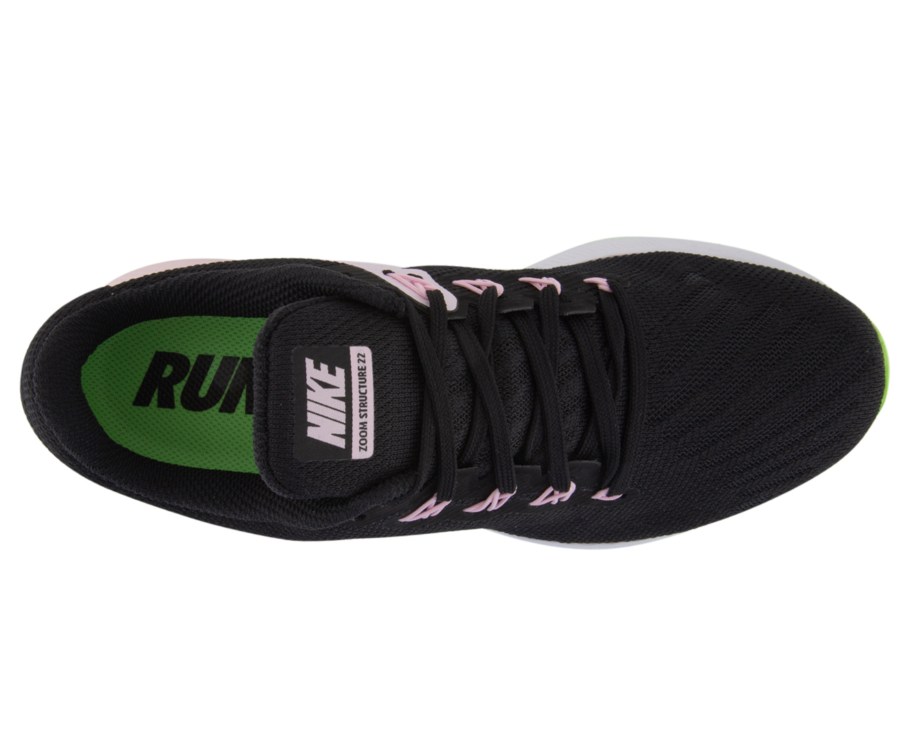 Women's air zoom structure 22 clearance running shoes - black/vast grey