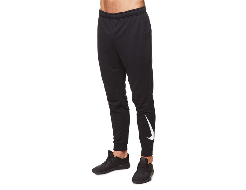 Nike Men's Dry Tapered Fleece Pant - Black/White