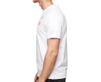 Nike Men's Swoosh Tee / T-Shirt / Tshirt - White/University Red
