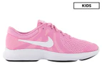 Nike Grade School Girls' Revolution 4 Shoe - Pink Rise/White-Pink Foam