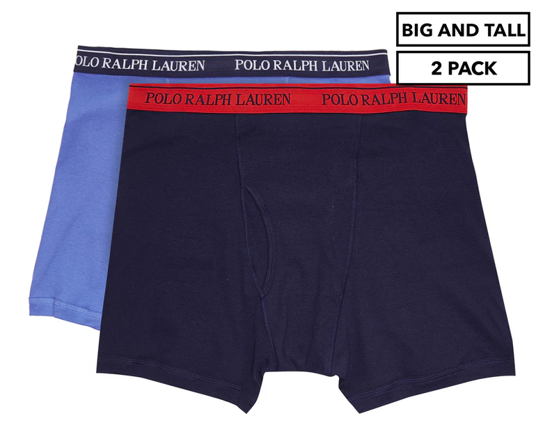Polo Ralph Lauren Men's Big & Tall Boxer Brief 2-Pack - Blue/Navy
