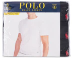 Polo Ralph Lauren Men's 3-Pack Crew Neck Tee / T-Shirt / Tshirt - Black