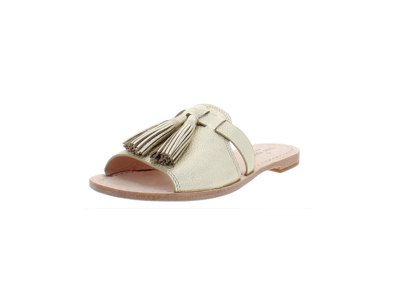 Kate Spade Womens Coby Tassel Leather Flat Sandals