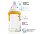 Cherub Baby 150mL Colour Change Wide Neck Glass Bottle - Orange
