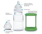 Cherub Baby 150mL Colour Change Wide Neck Glass Bottle - Green 4