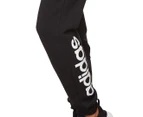 Adidas Women's Essential Linear Fleece Trackpants / Tracksuit Pants - Black/White