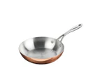 Vogue Tri Wall Copper Frying Pan 200mm Kitchenware Cookware Pots and Pans Copper
