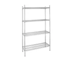 Vogue 4 Tier Wire Shelving Kit 915x460mm Stainless Steel Equipment Shelving Vogu